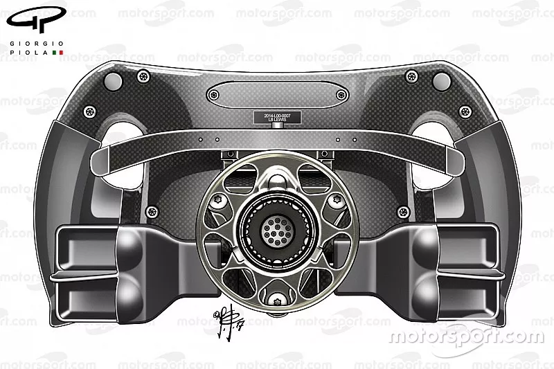 Mercedes F1 W08 steering wheel back Lewis Hamilton