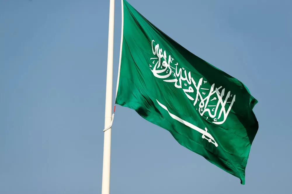 La bandera de Arabia 