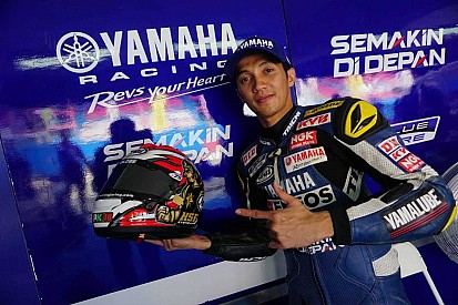 ARRC Sentul, Wahyu Aji pakai desain helm Gatotkaca