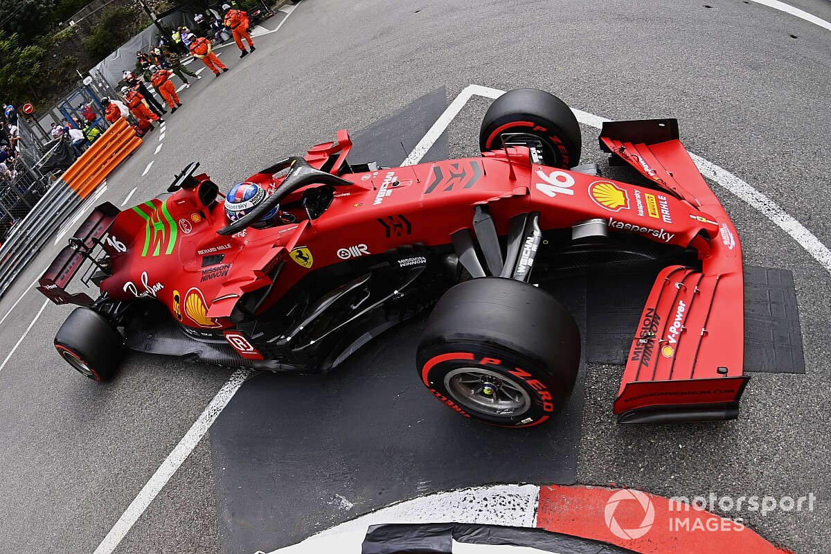 （日本未発売）F1 フェラーリ　シャルルルクレール.2021年モナコGP1:5 フェラーリ、予選Q3での報告ミスをルクレールに謝罪。代表は改善