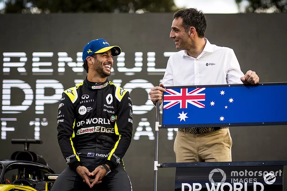 Daniel Ricciardo, Renault F1 con Cyril Abiteboul, Renault F1 Team 