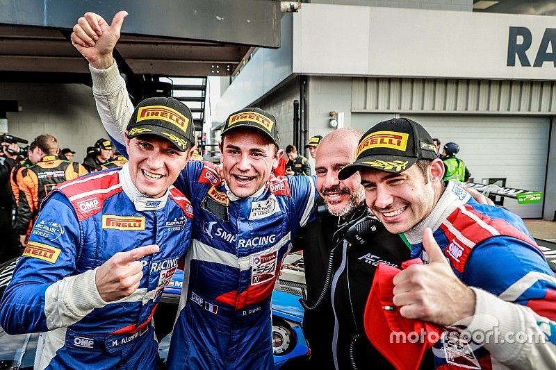 Los ganadores: #72 SMP Racing Ferrari 488 GT3: Davide Rigon, Mikhail Aleshin, Miguel Molina