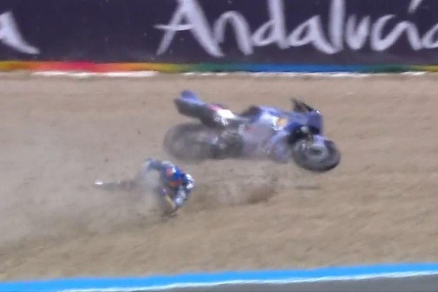 Alex Márquez, caída Jerez