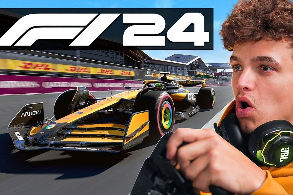 Lando Norris prueba el F124