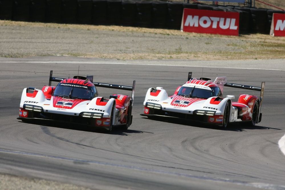 #7 Team Penske Motorsport Porsche 963: Dane Cameron, Felipe Nasr, #6 Team Penske Motorsport Porsche 963: Nick Tandy, Mathieu Jaminet