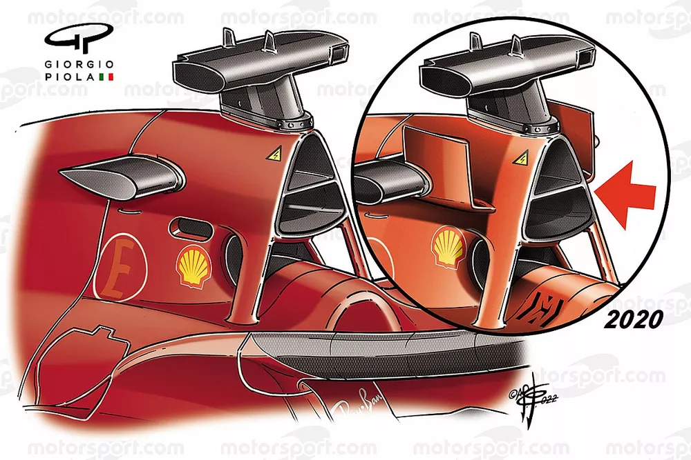 Comparaci&oacute;n de la caja de aire del Ferrari