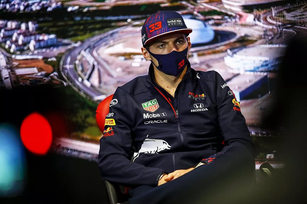 Max Verstappen, Red Bull Racing in the Press Conference