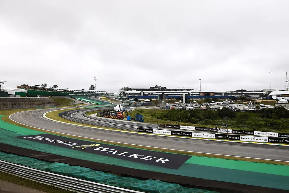 A scenic view of the first sequence of corners at Interlagos