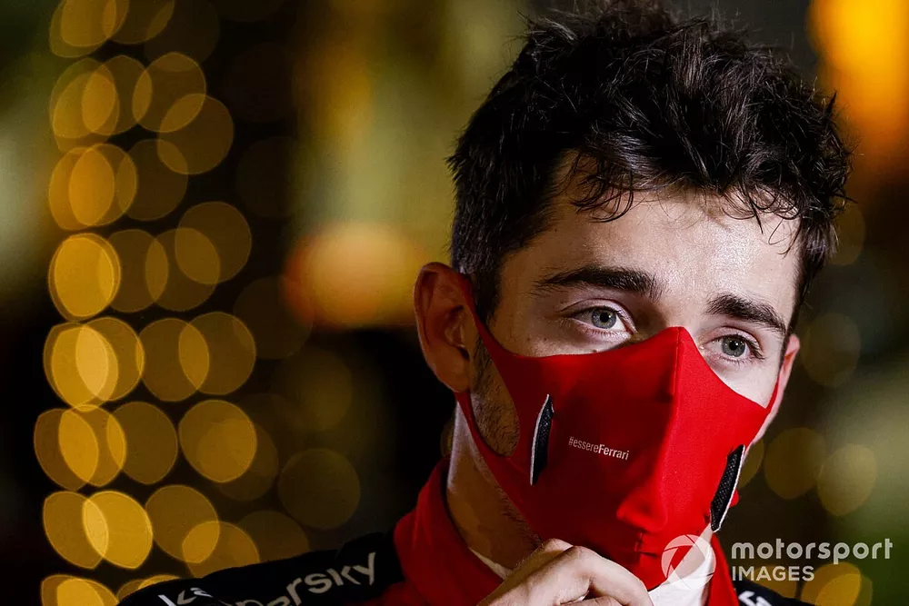 Charles Leclerc, Ferrari parla ai media