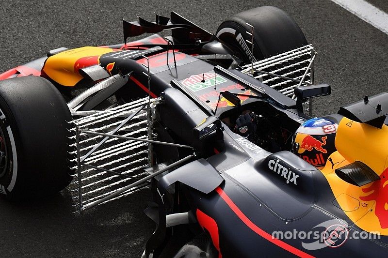 Daniel Ricciardo, Red Bull Racing RB13, sensores de aerodinámica