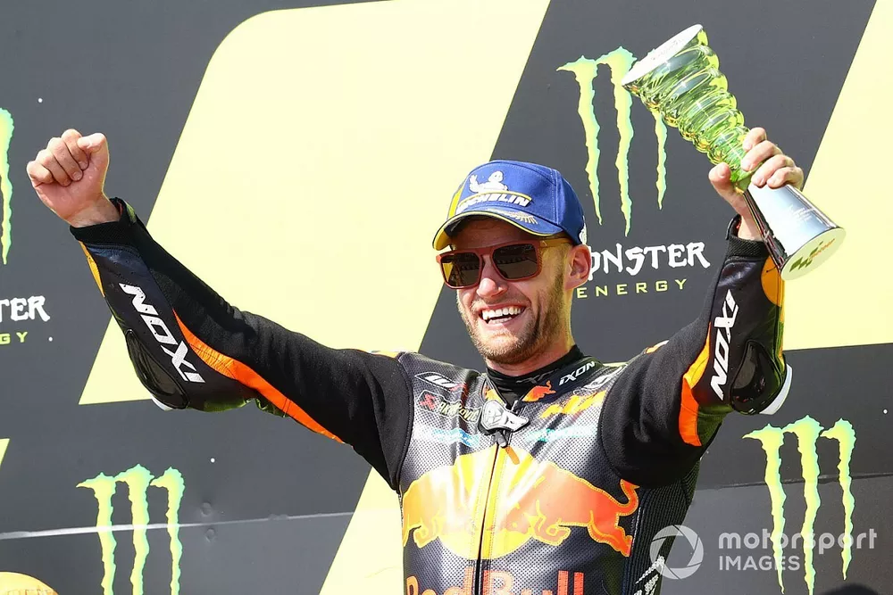 Podium: race winner Brad Binder, Red Bull KTM Factory Racing