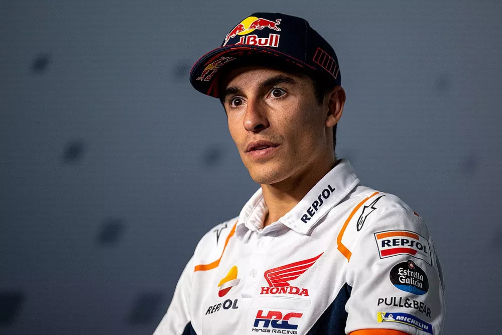 Marc Marquez, Repsol Honda Team, en conf&eacute;rence de presse