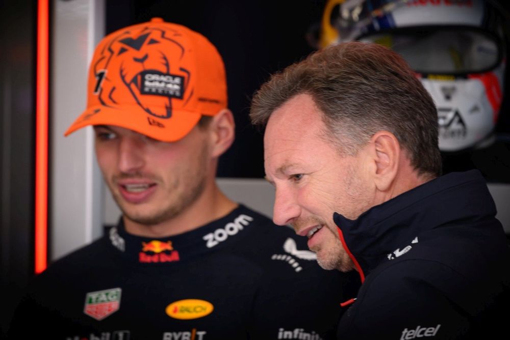 Christian Horner, director de Red Bull Racing, Max Verstappen, Red Bull Racing