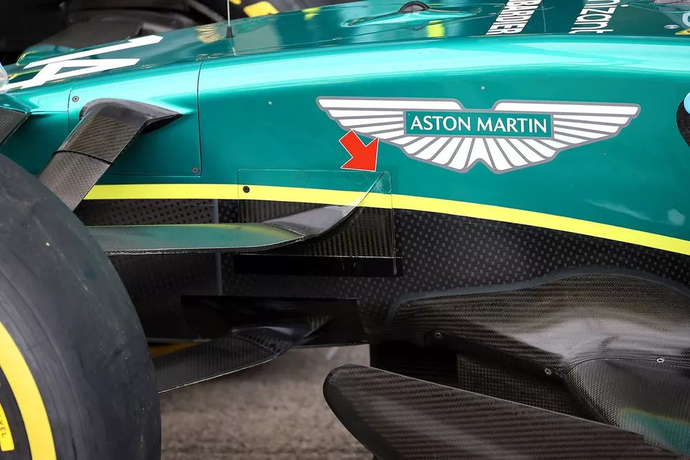Aston Martin AMR24 technical detail