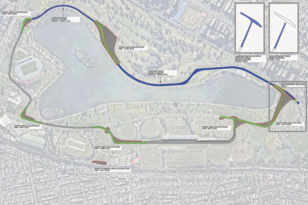 Nuevo trazado del circuito Albert Park