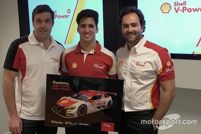 An&uacute;ncio de Gaetano di Mauro para a Shell Racing