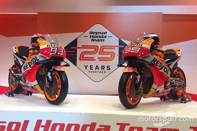 レプソル・ホンダ、2019年のマシンカラーリング公開。ロレンソ