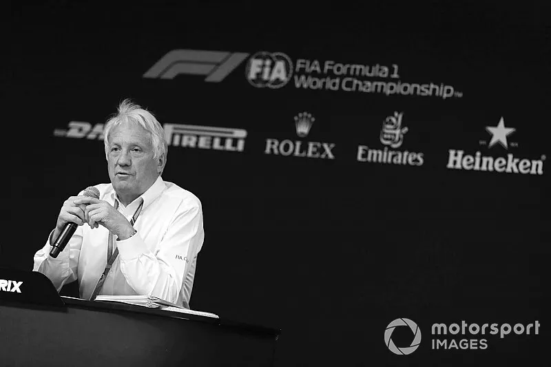 Charlie Whiting, Race Director, FIA, speaks at the Thursday FIA Press Conference
