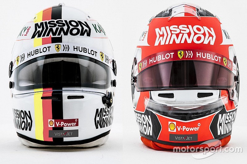 GALERÍA: los cascos de los pilotos de Ferrari