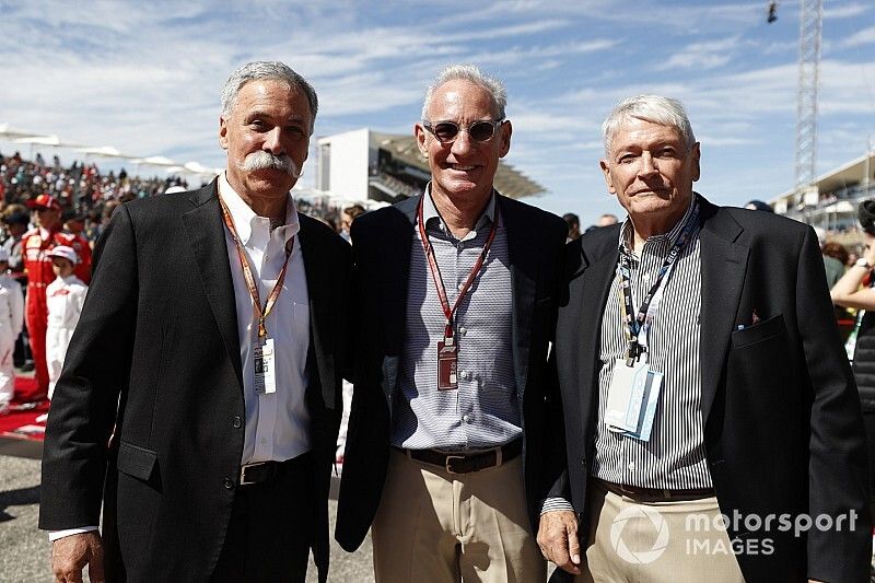 John Malone, Chairman, Greg Maffei, Liberty Media, President and CEO, Liberty Media, and Chase Carey, Chairman, Formula One