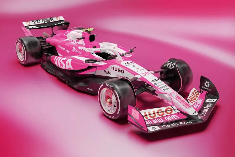ビザ キャッシュアップ レーシングブルズ #6 2025 F1 マイアミGP レーシングブルズF1、マイアミでは華麗なピンクに大変身！ レッドブル