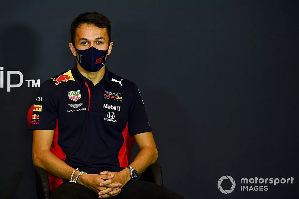 Alex Albon, Red Bull Racing, in a Press Conference