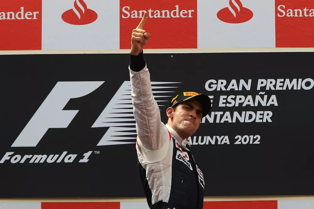 Podio: Ganador de la carrera Pastor Maldonado, Williams