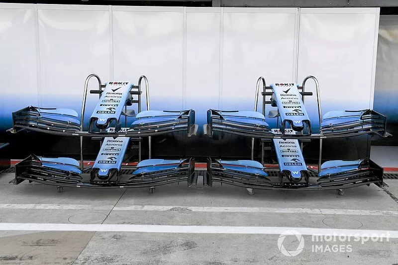 L'aileron avant de la Williams FW42 