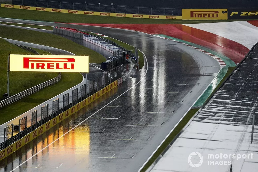 Le forti pioggie al Red Bull Ring