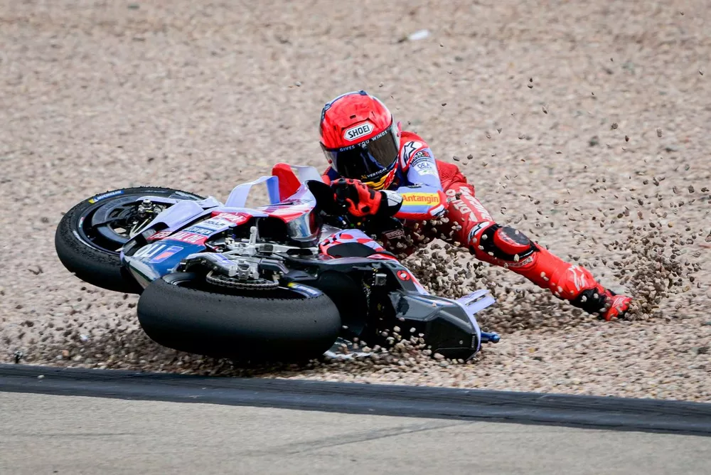 Chute de Marc Marquez, Gresini Racing 