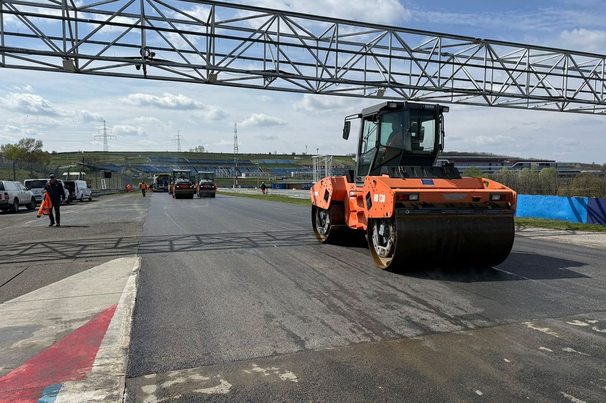 Hungaroring entra en fase clave con el reasfaltado del circuito