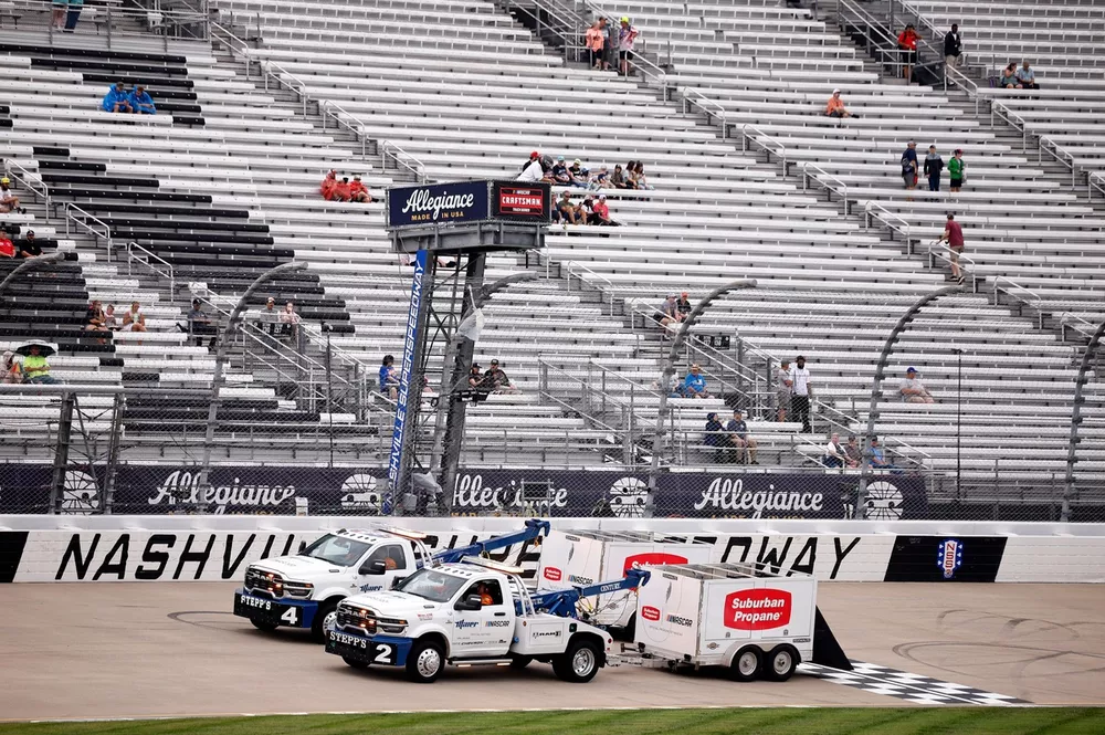 Track drying team