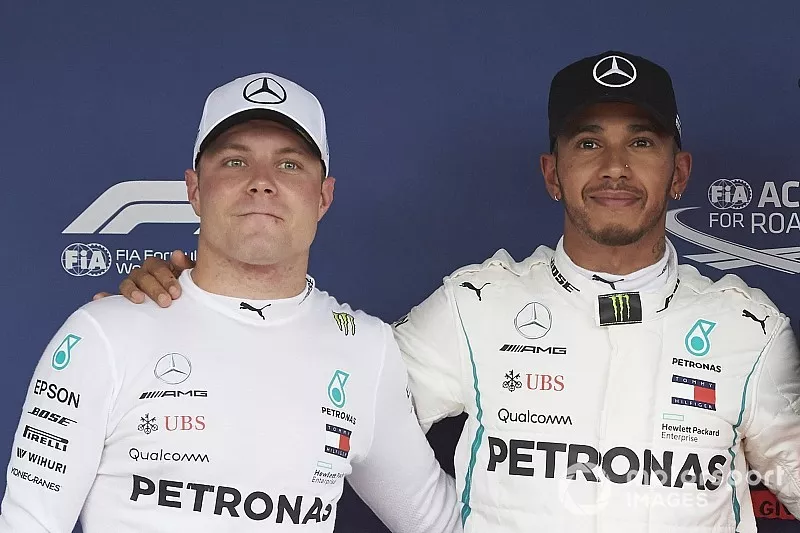 Valtteri Bottas en Lewis Hamilton, Mercedes AMG F1