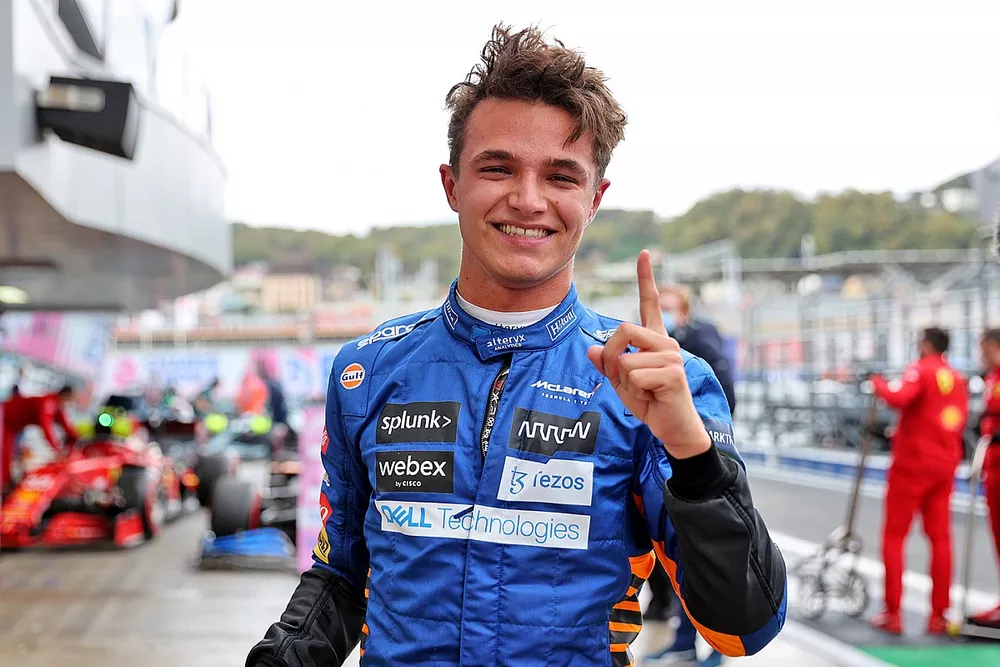 Polesitter Lando Norris, McLaren