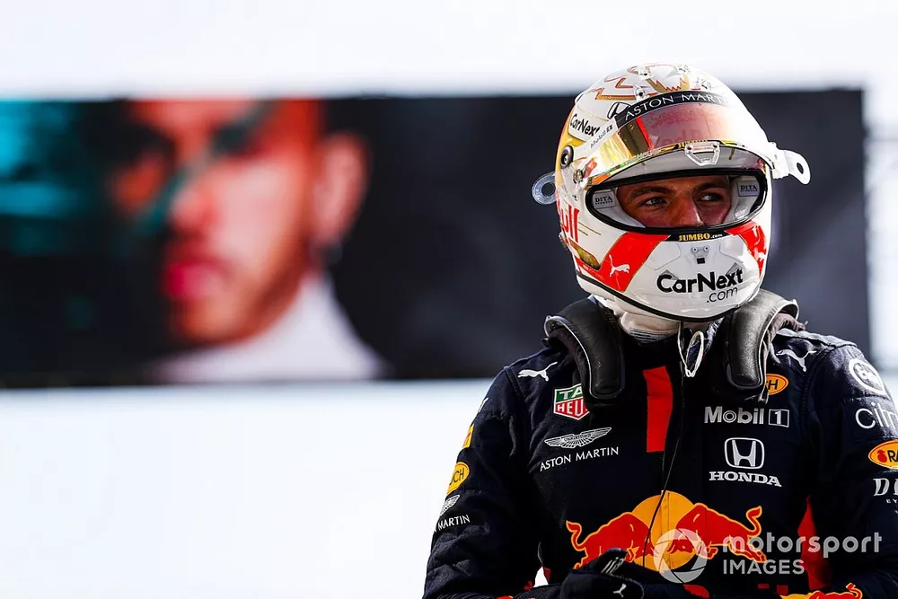 Max Verstappen, Red Bull Racing, in Parc Ferme after Qualifying