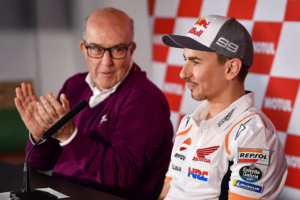 Jorge Lorenzo, Carmelo Ezpeleta, Dorna CEO 