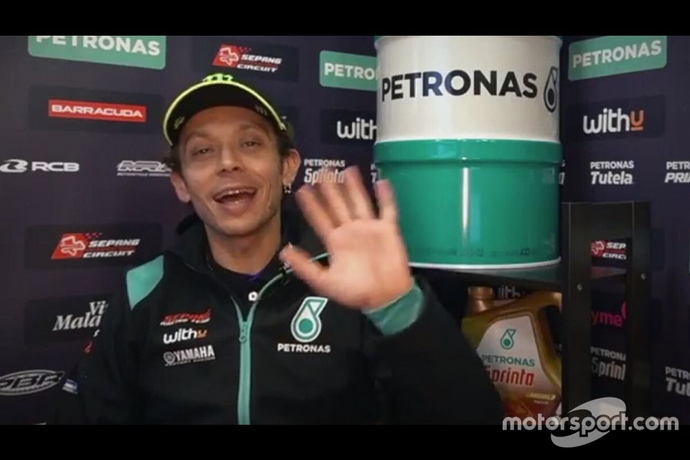 Screenshot Valentino Rossi con Petronas