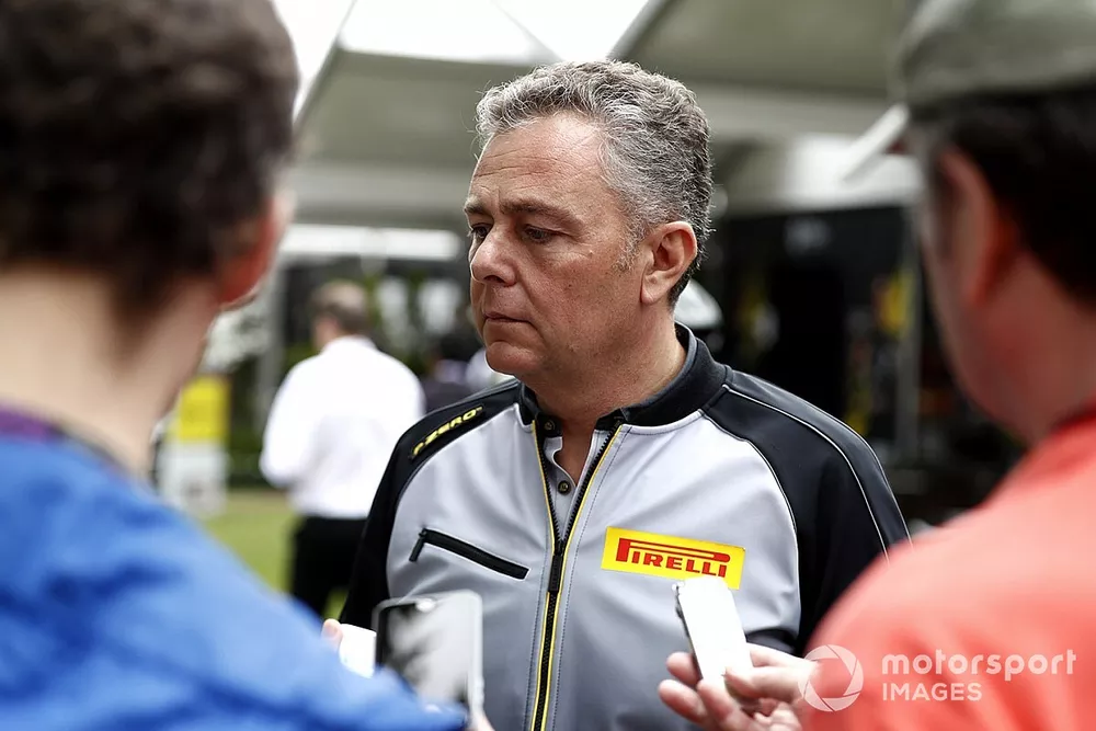 Mario Isola, director de carreras de Pirelli Motorsport habla con la prensa 