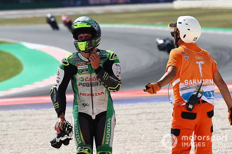 Cal Crutchlow, Team LCR Honda after crash
