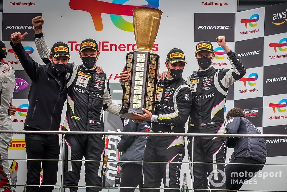 Podio: Vincitore della gara #51 Iron Lynx Ferrari 488 GT3: Alessandro Pier Guidi, Nicklas Nielsen, C&ocirc;me Ledogar