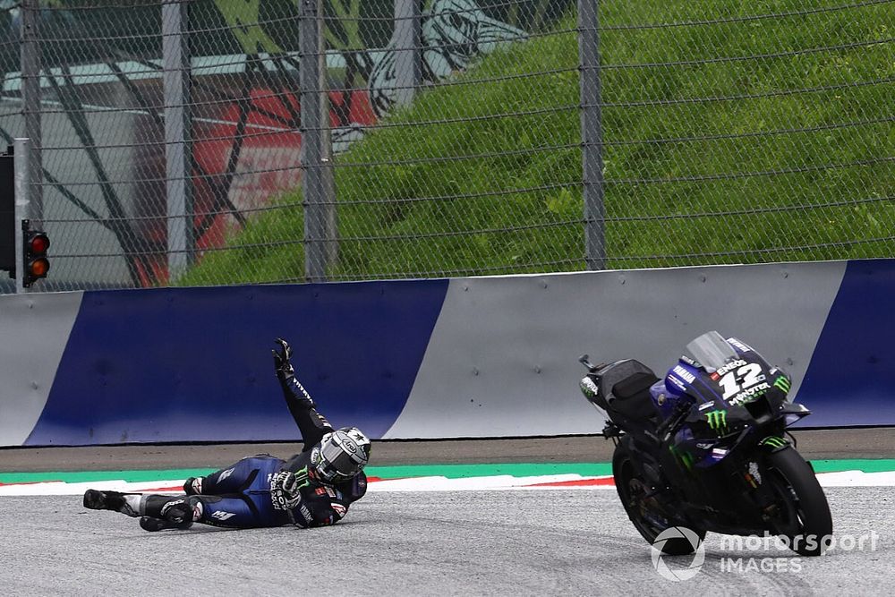 Maverick Vinales, Yamaha Factory Racing crash