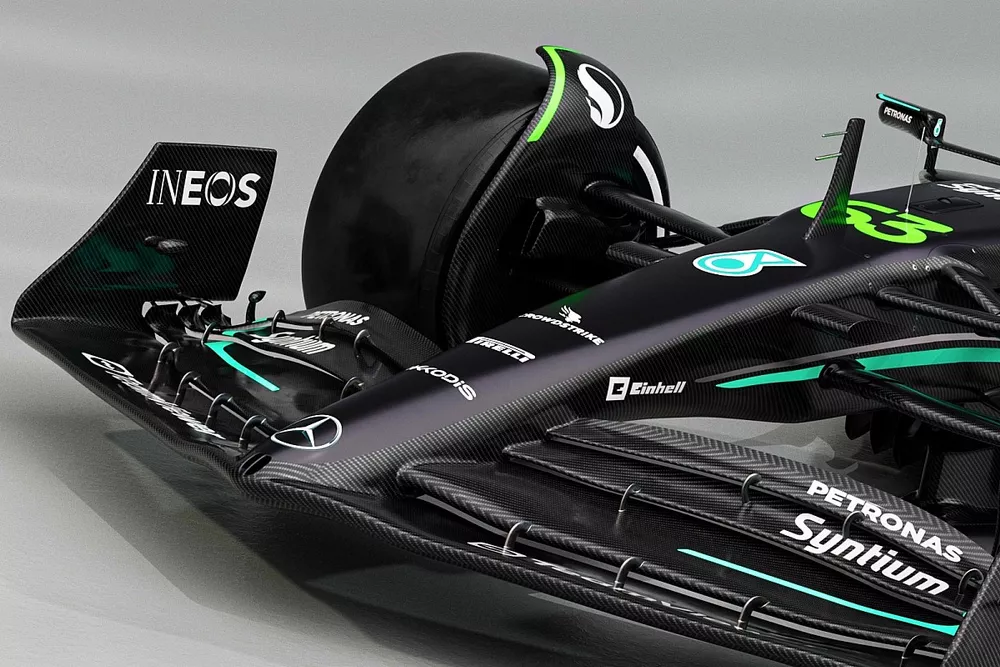 Mercedes W14 detalle
