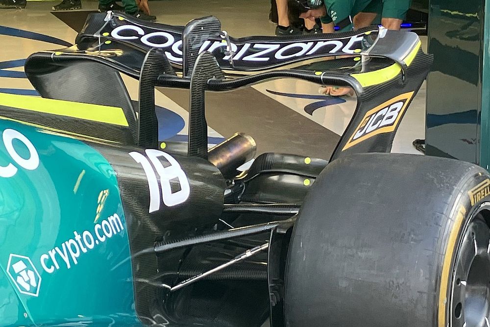 Detalles técnicos del Aston Martin AMR22