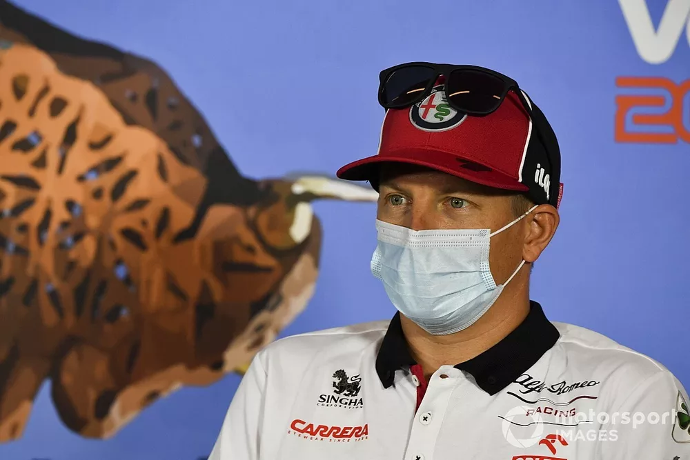 Kimi Raikkonen, Alfa Romeo en conf&eacute;rence de presse
