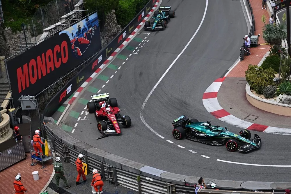 Charles Leclerc, Ferrari, Lance Stroll, Aston Martin Racing