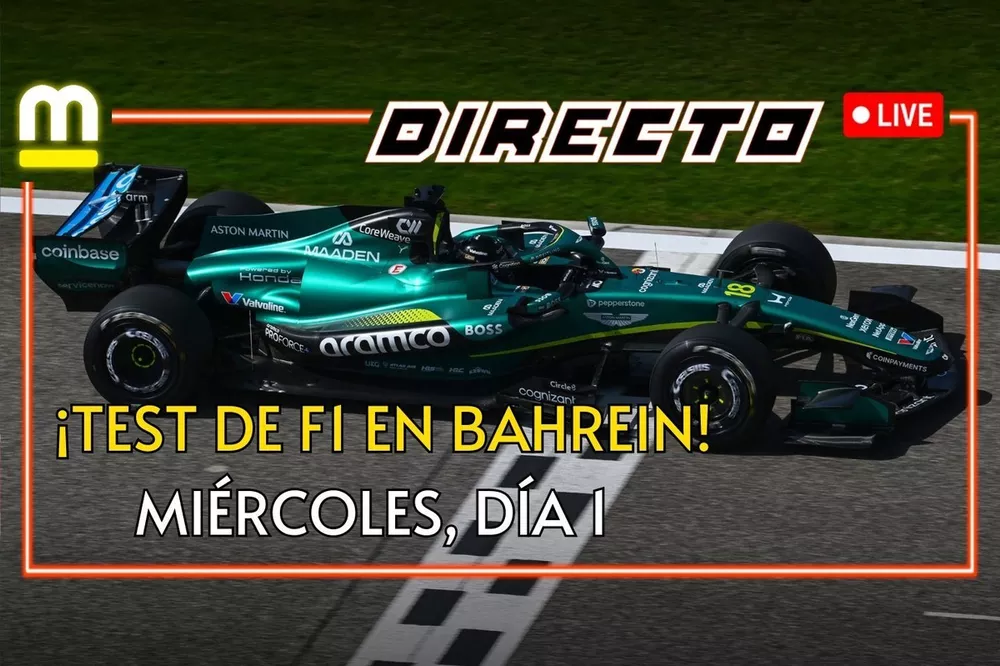 Directo d&iacute;a 1 tarde de los test de Bahrein de F1 2026