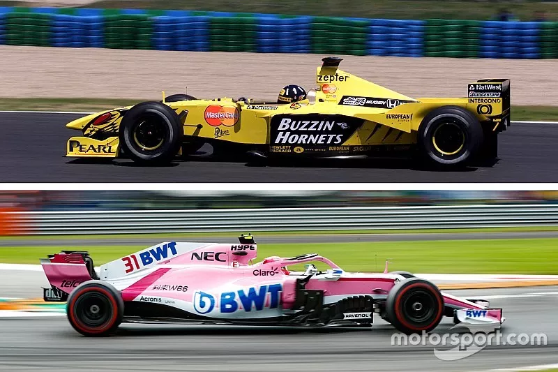 La Jordan 199 et la Force India VJM11