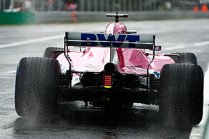 Pérez lideró la primera práctica bajo la lluvia en Monza