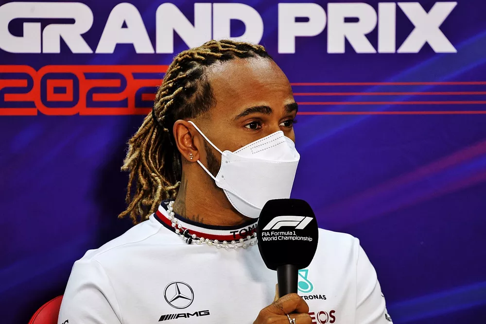 Lewis Hamilton, Mercedes-AMG en conf&eacute;rence de presse 