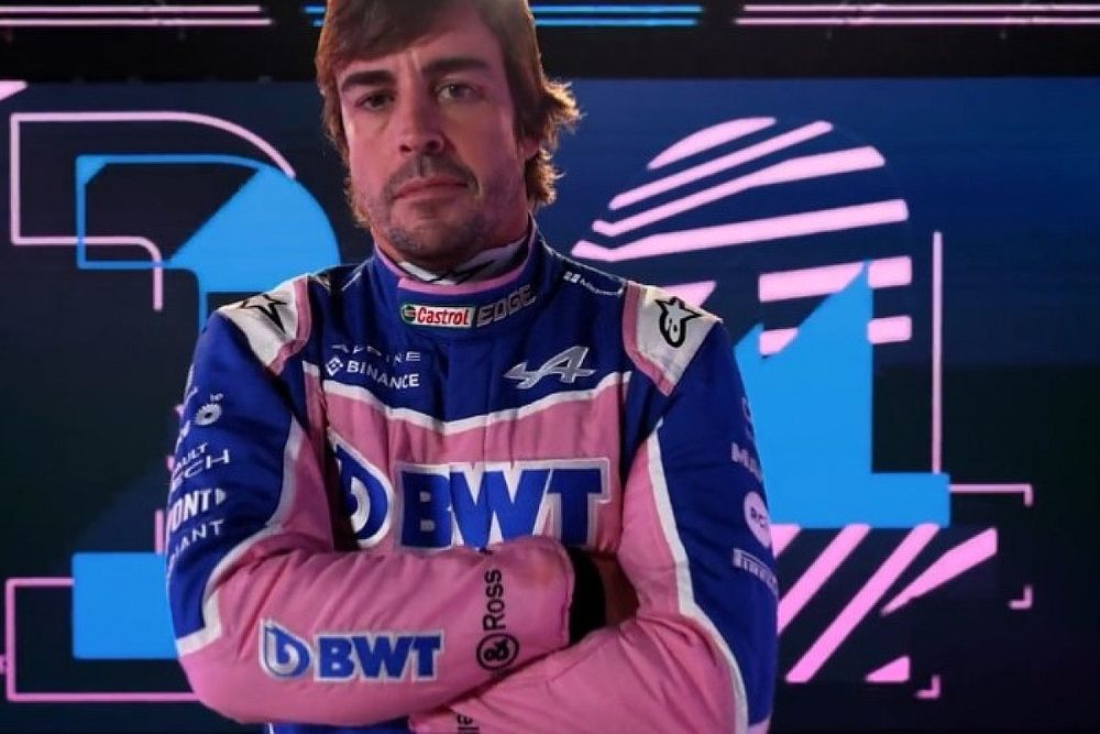 Alonso en el vídeo de introducción de la F1 2022